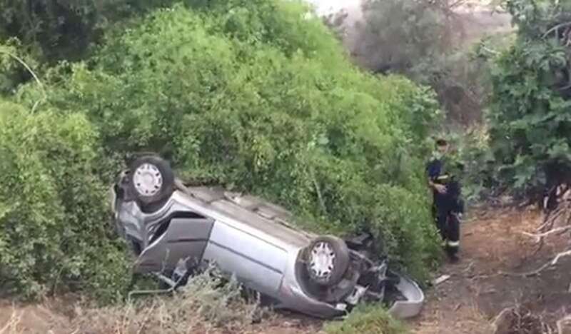 Imagen del coche siniestrado/TA.